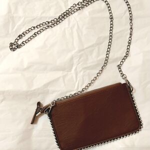 Brown Chain Crossbody Bag